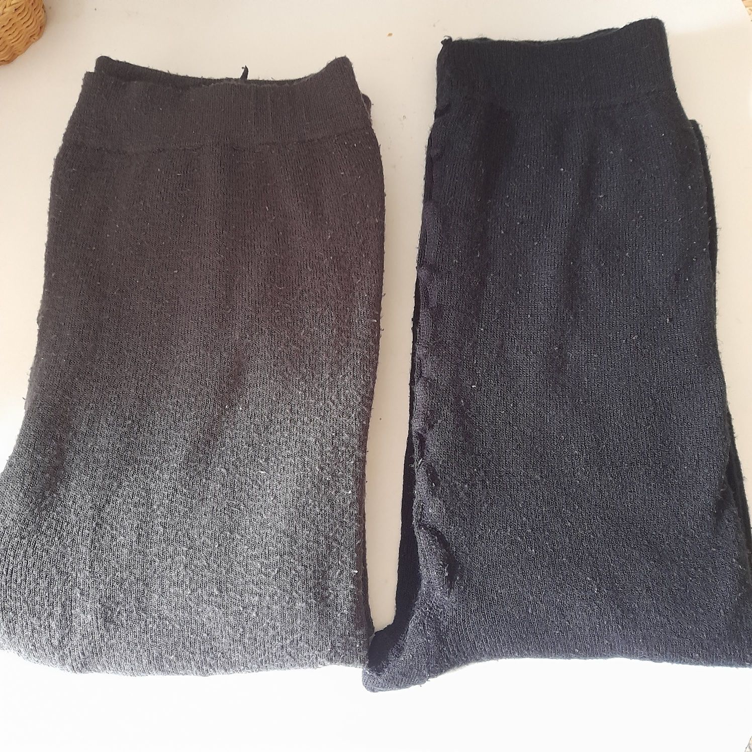 Collants senhora lã malha fina com pé tamanhos L/XL - Bom estado