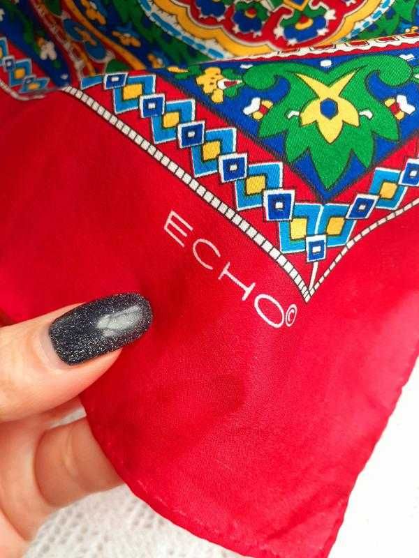 ECHO Франция! 100% шелк пейсли каре головной убор косынка на голову
