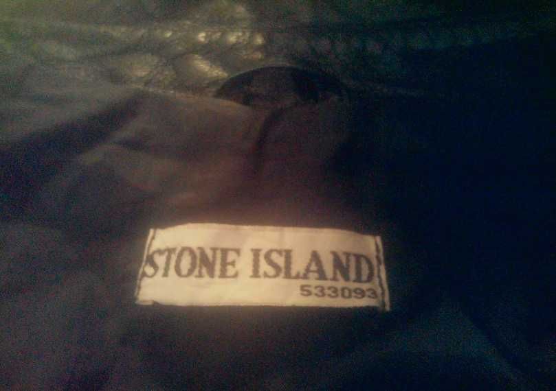 Мужская кожаная куртка пилот Stone Island