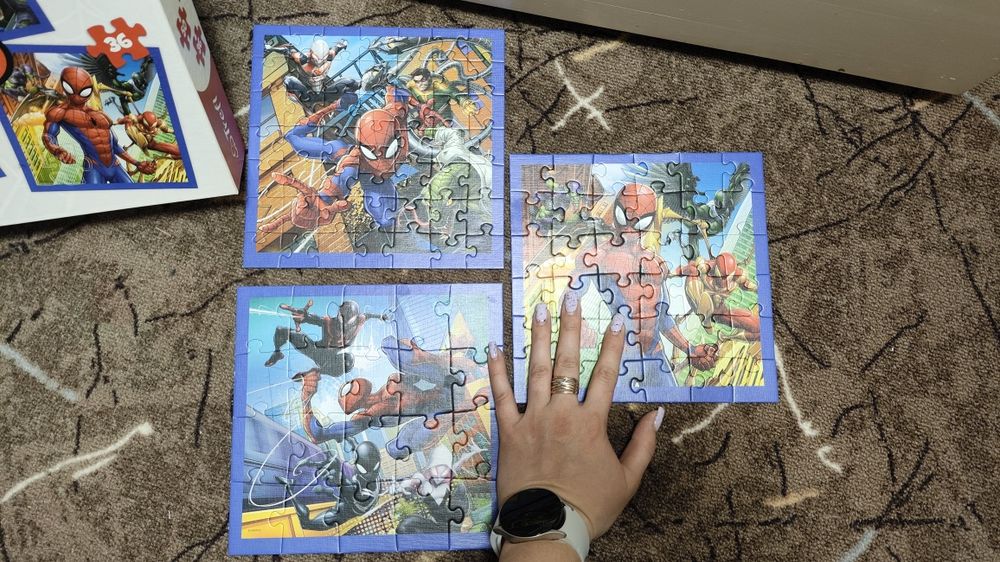 Пазли Марвел. 4 коробки. Від 3років