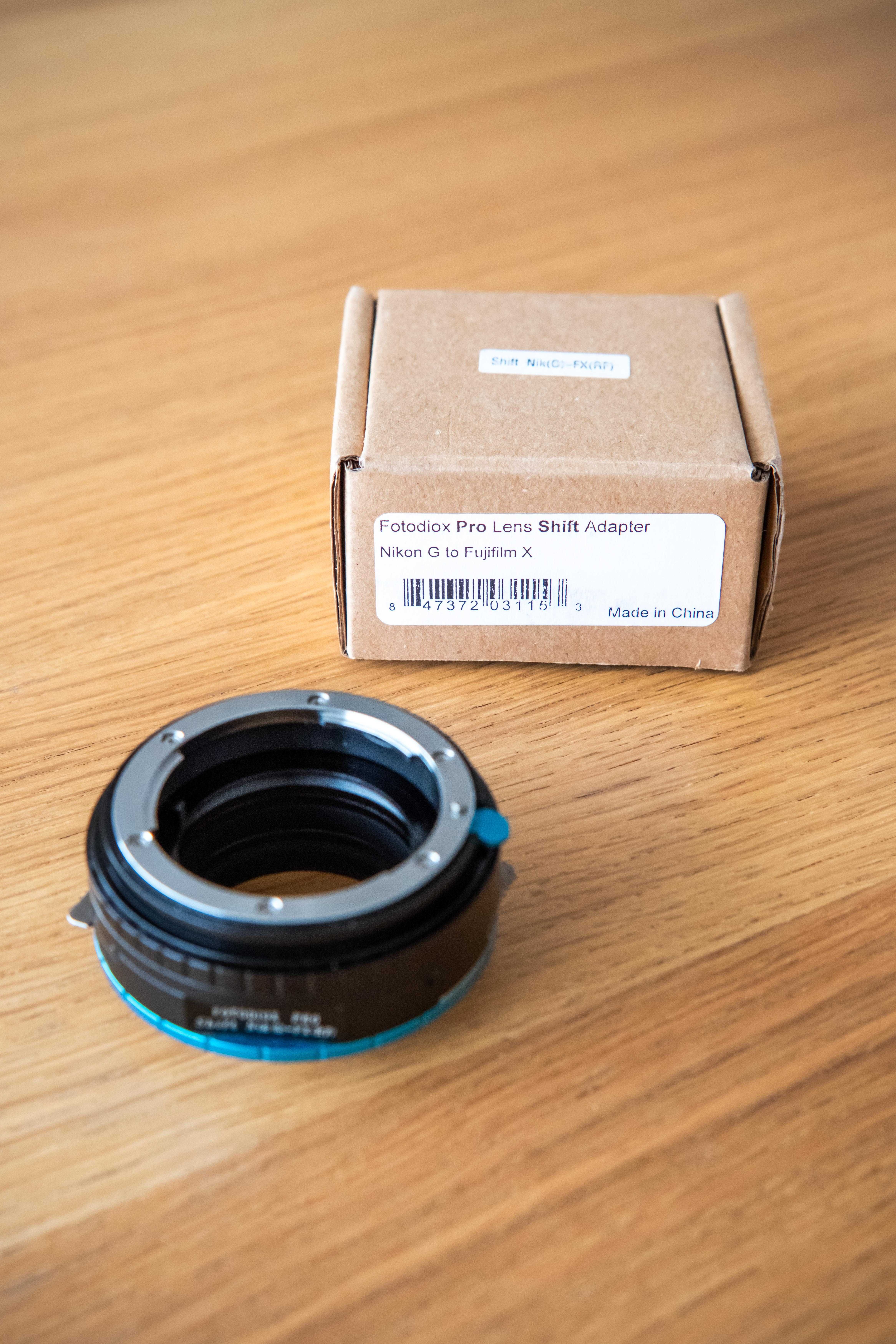 Fotodiox Pro - Conversor Shift de Nikon para Fuji X