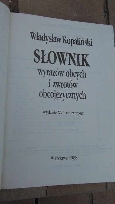 Słownik wyrazów obcych -Kopaliński Władysław