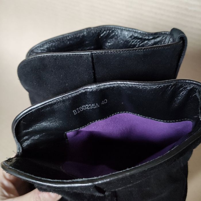 Ботильоны из натуральной замши на шпильках