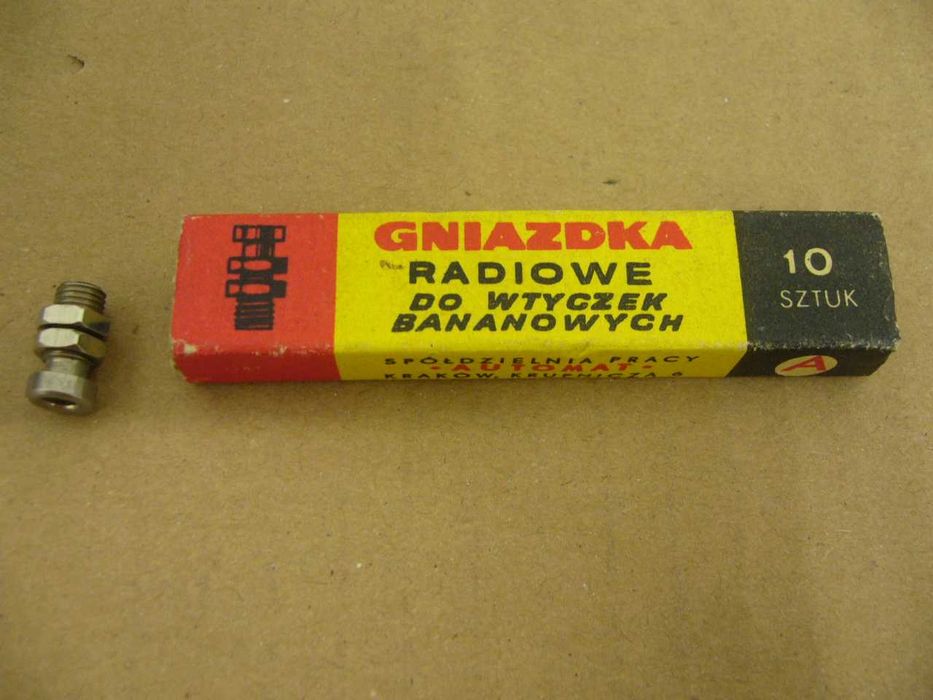 Gniazdka radiowe do wtyczek bananowych 10 sztuk