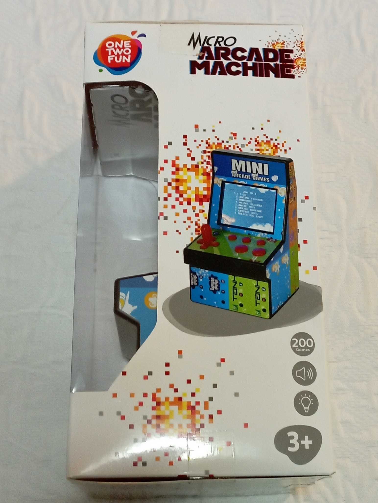 micro arcade machine one two fun  200 jogos selada