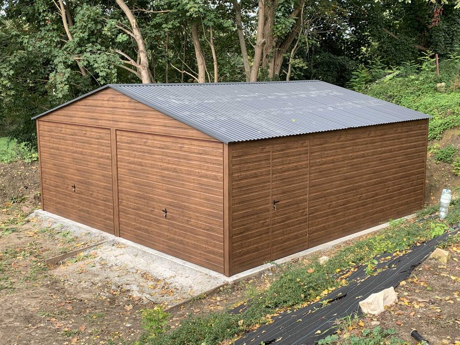 Garaże blaszane dwuspadowe PREMIUM