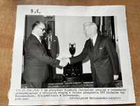 Zdjęcie CAF Wojciech Jaruzelski prezydent RFN Warszawa 1990