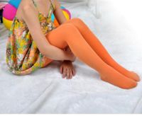 Детские оранжевые капроновые колготы | Дитячі капронові колготи
