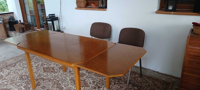 Stół rozkładanydrewniany 120x80