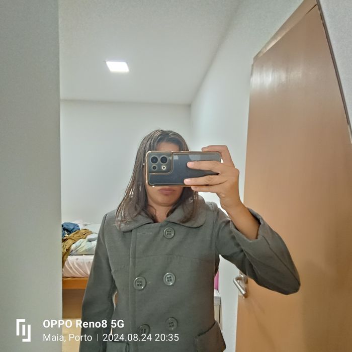 Casaco fazenda cinza