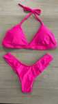 Biquíni Asa Delta Fio Duplo Rosa Pink Neon Top Fixo
