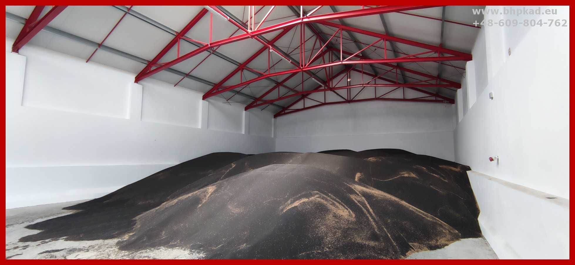Wiązary dachowe. 14x36 m. Dach stalowy. Bindry. BHP KAD.