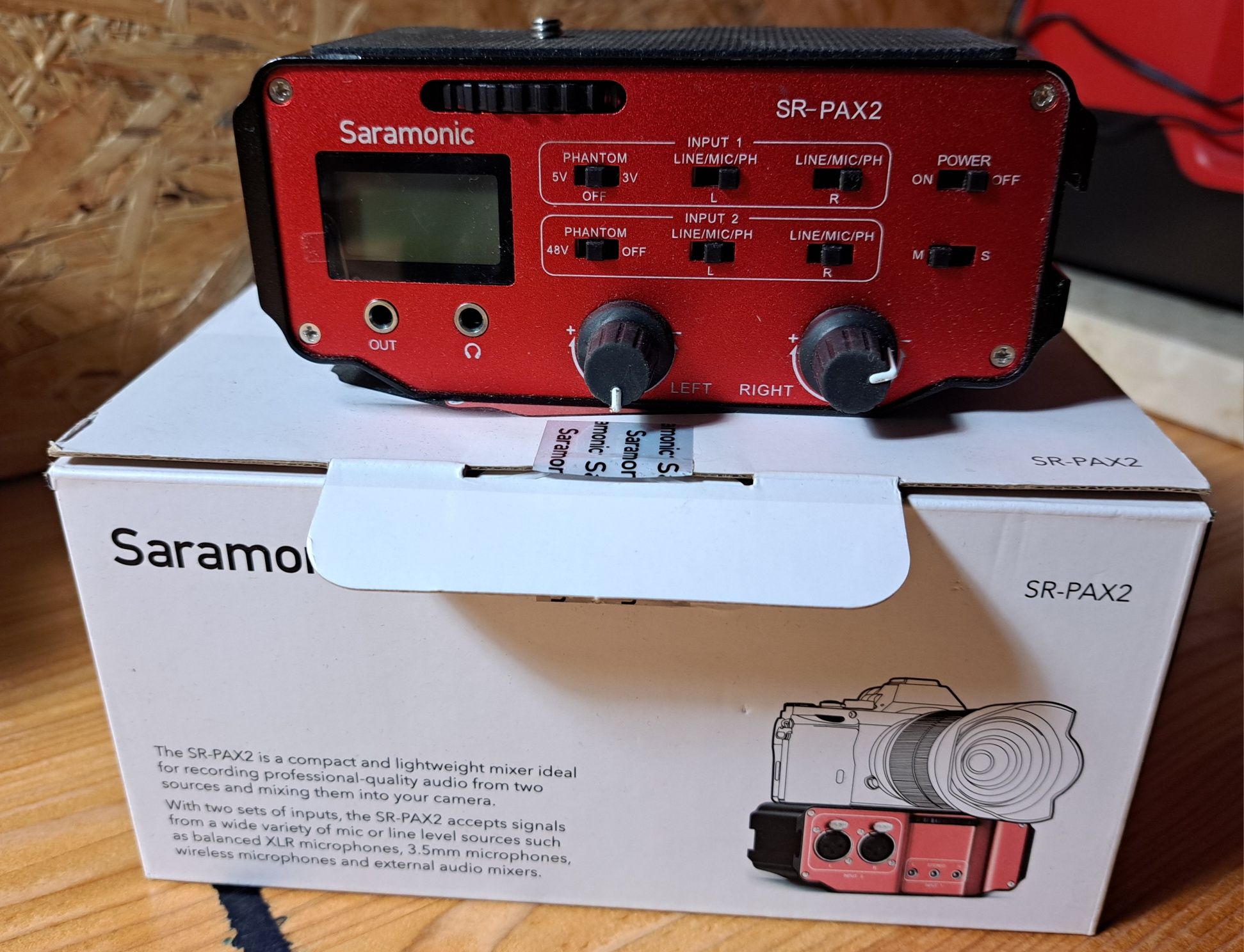Saramonic SR PAX2 adapter audio