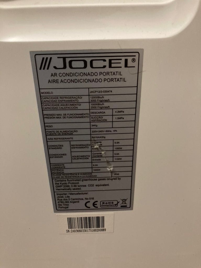ar condicionado portatil Jocel