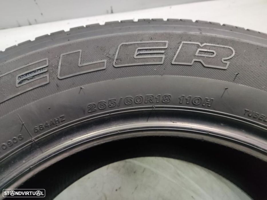2 pneus semi novos 265-60r18 bridgestone - oferta dos portes