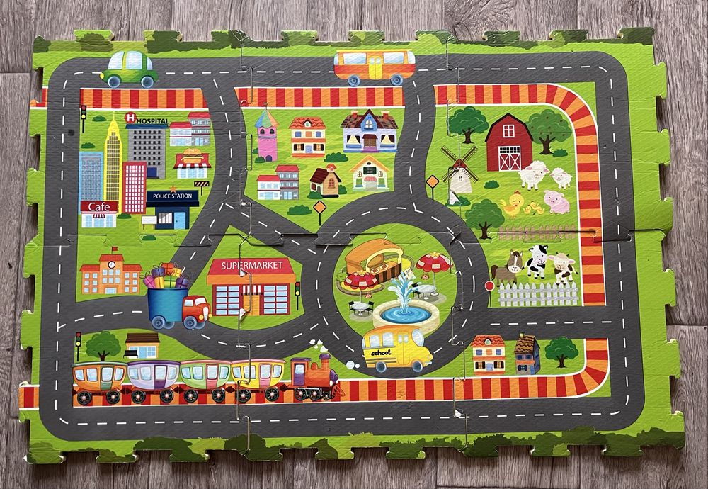 Килимок пазл дорога