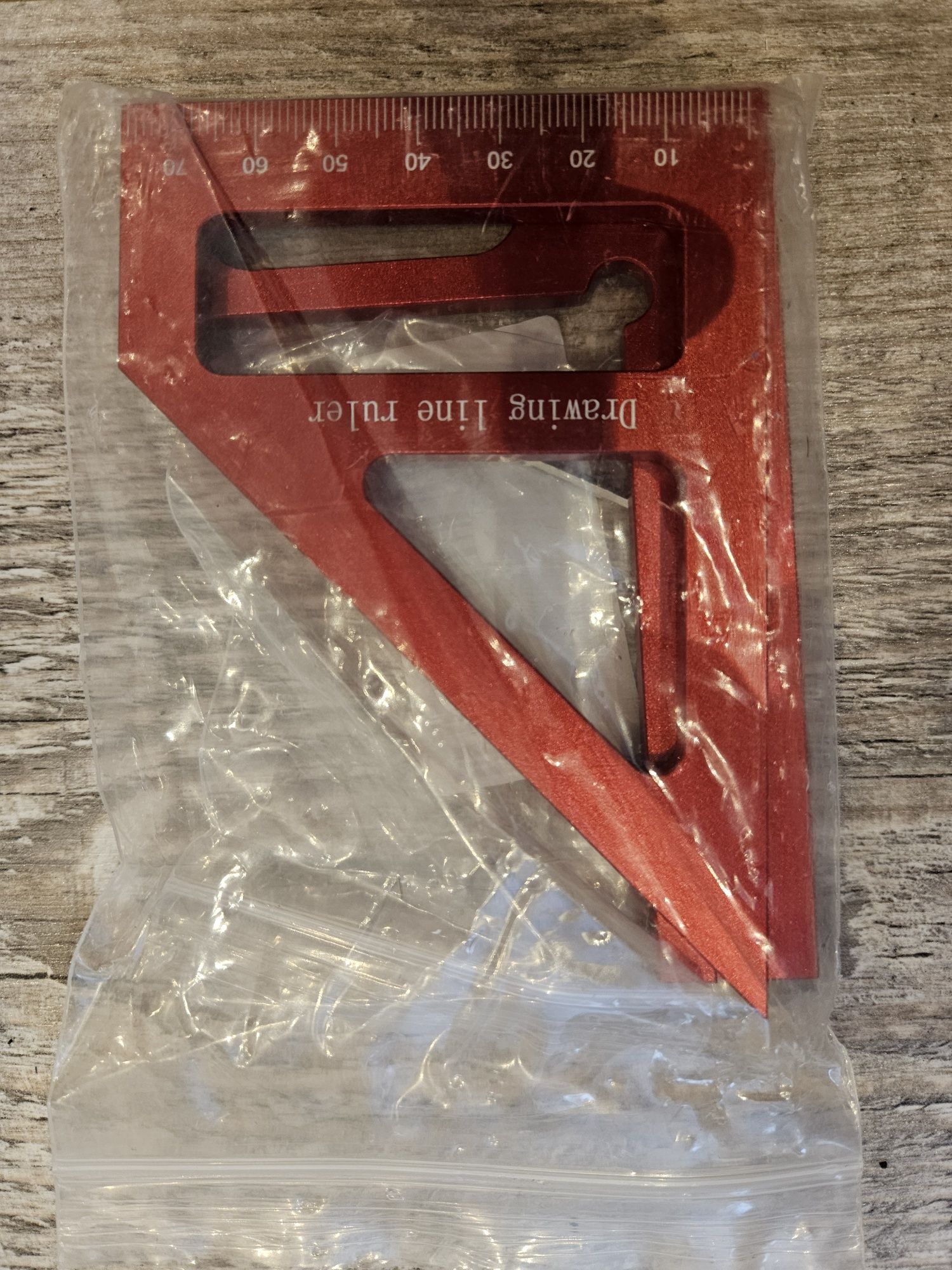 Kątomierz Kątownik kwadratowy aluminiowy 3D gr 45/90 3 kolory