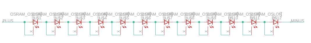 Osram 12 LED 13W listwy 40cm