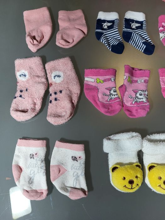 Skarpetki Niemowlęce 13 Par Antypoślizgowe 0-9 mc