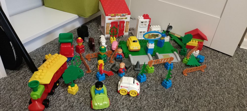 Klocki duży zestaw  farma