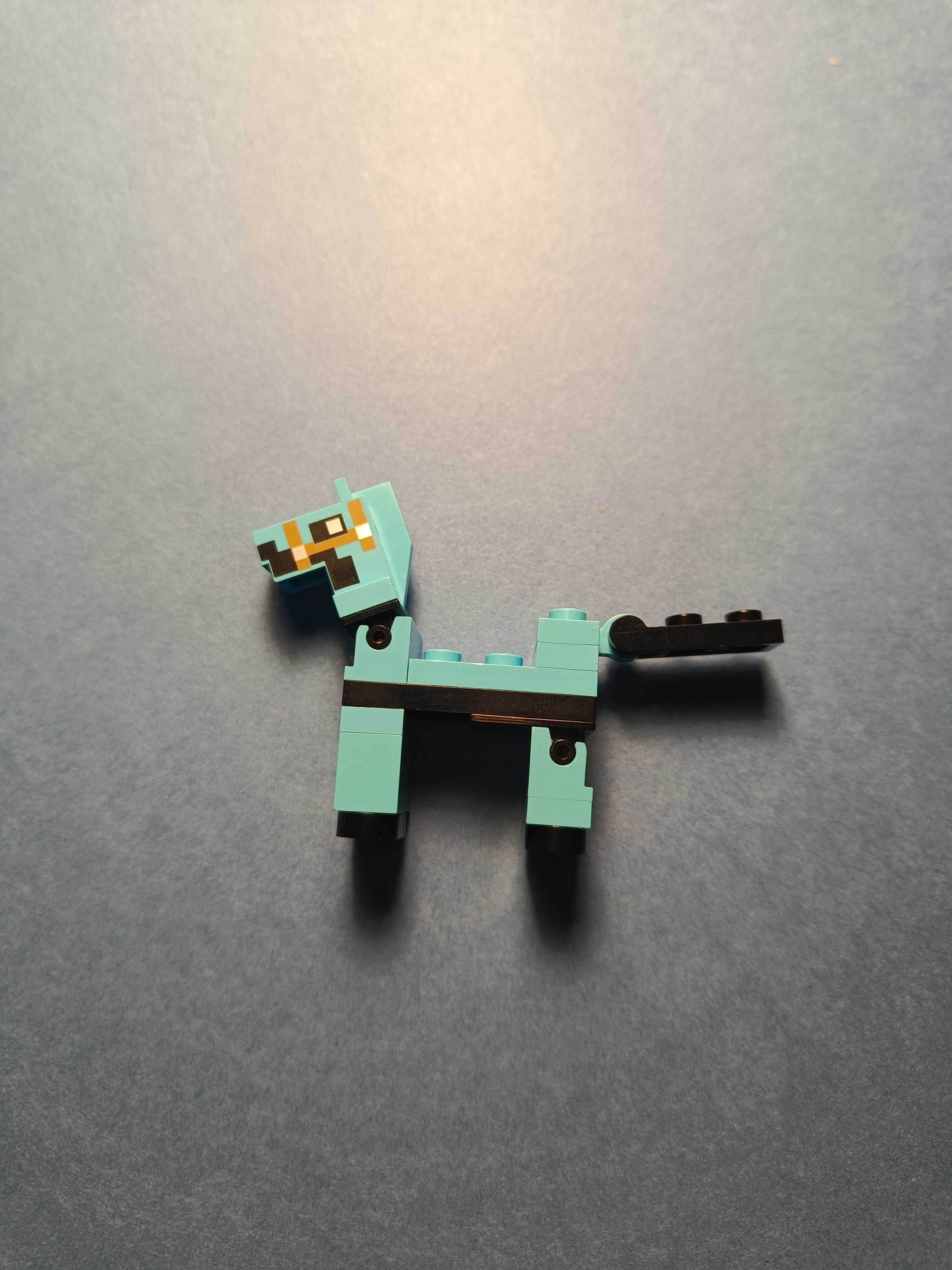 Koń W Diamentowej Zbroi Minifigurka minehorse04