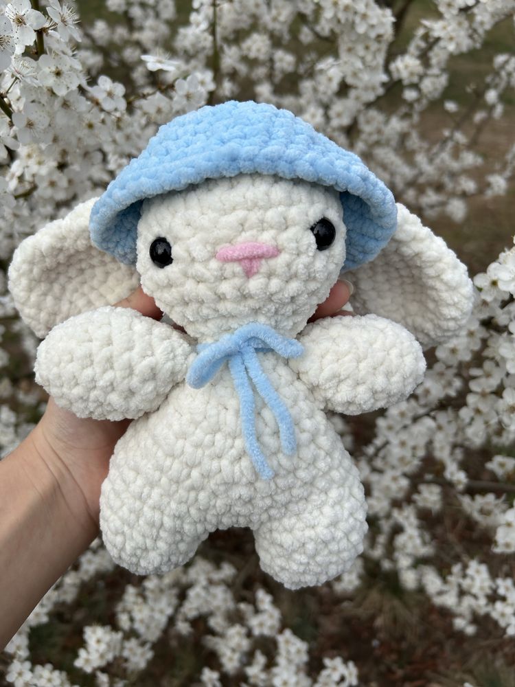 Pluszanka królik ba szydełku handmade