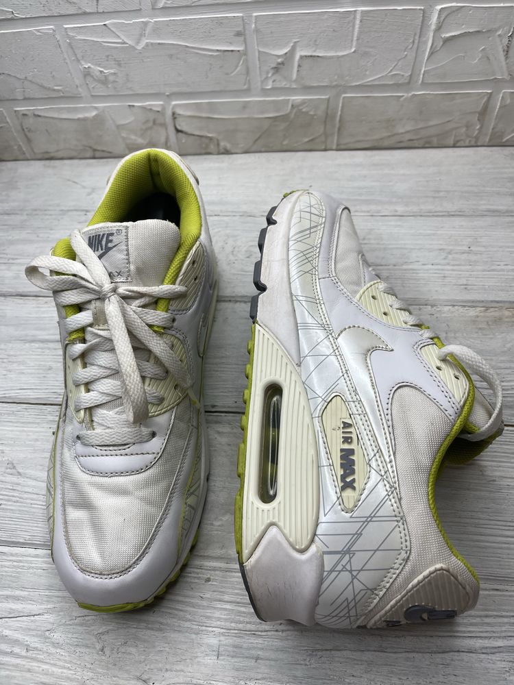 кроссовки nike air max 90 светлые оригинал кожа