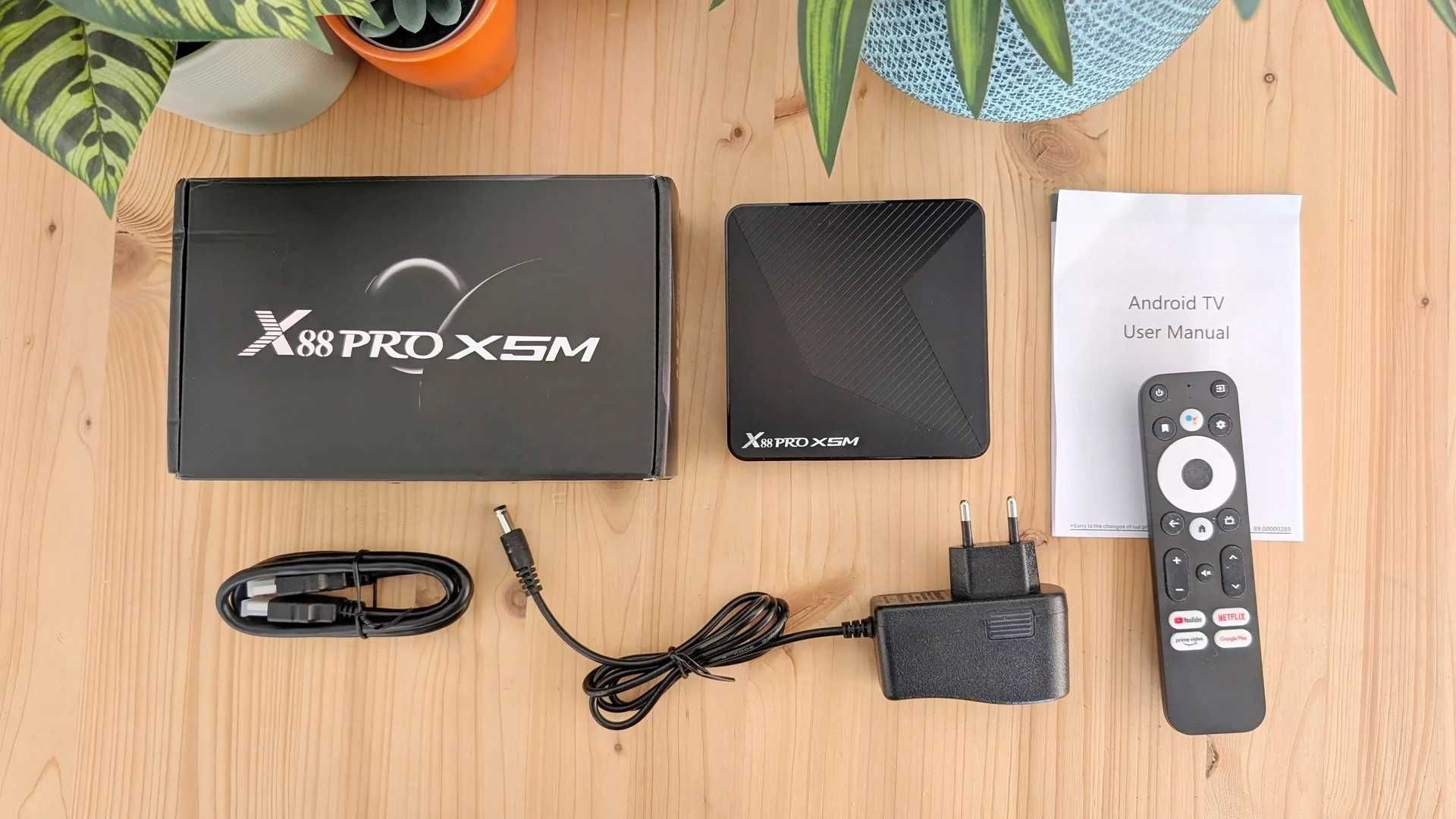 X88 PRO X5M 4/64 ГБ Amlogic S905X5M AndroidTV 14 1000M Wi-Fi 6