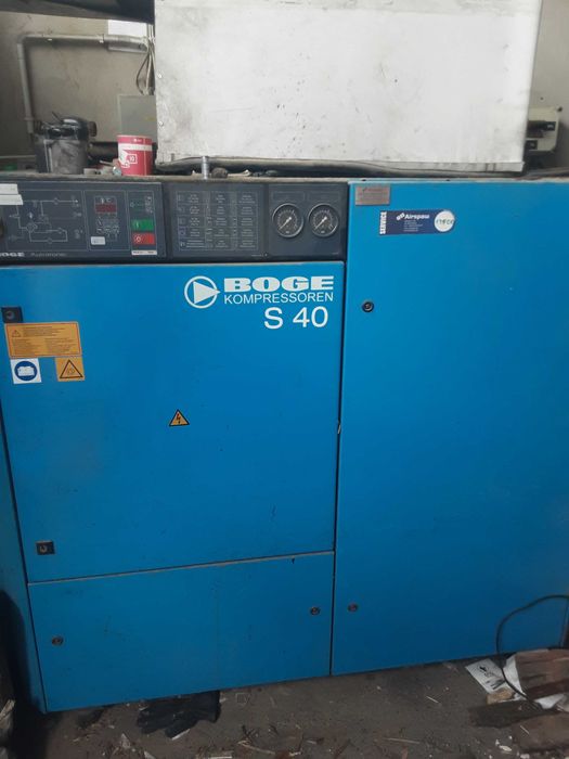 Kompresor śrubowy boge s40 +zbiornik ćiśnieniowy 6000l komino