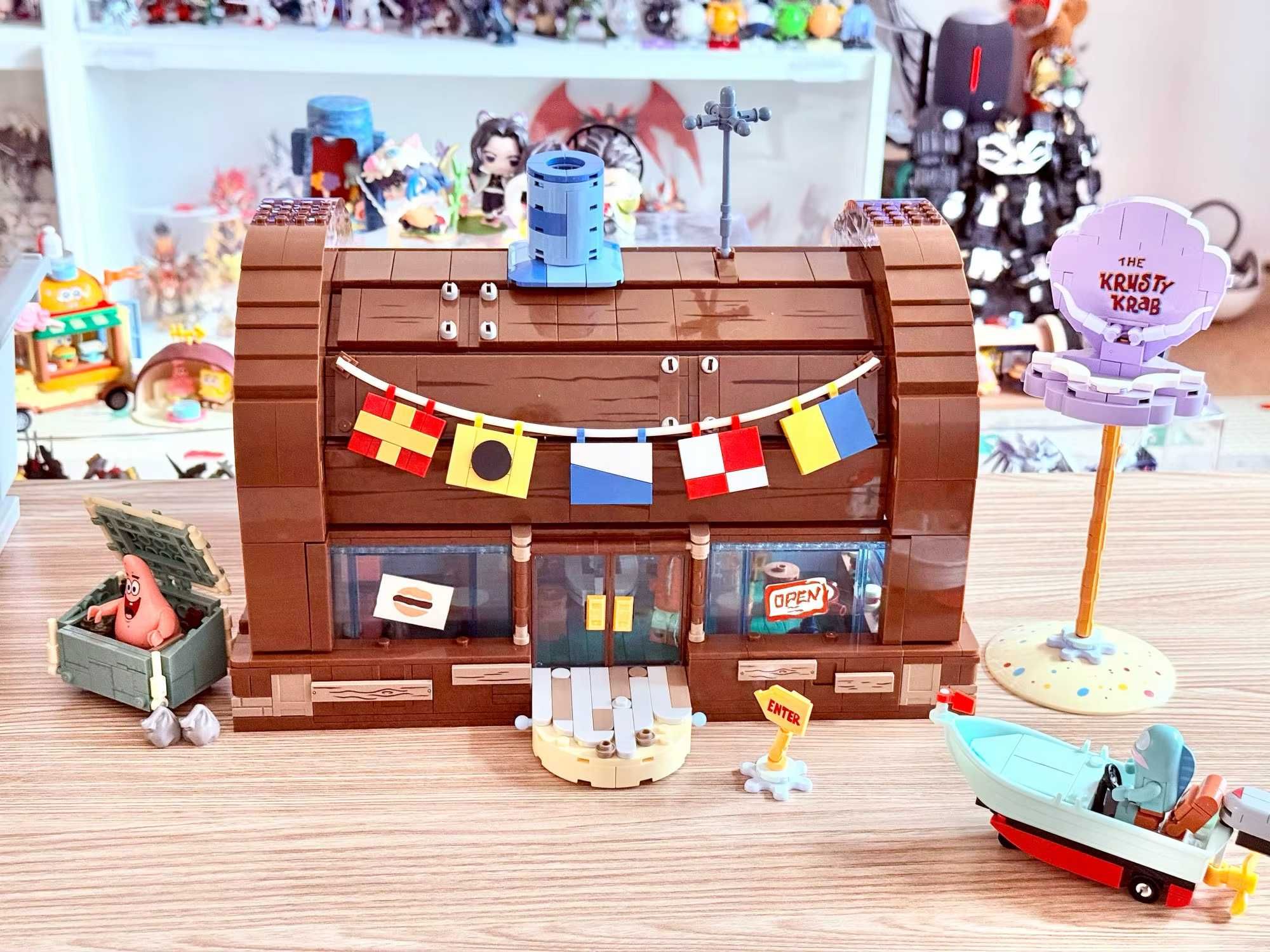 Klocki SPONGEBOB restauracja POD TŁUSTYM KRABEM 2700 klocków JAK LEGO