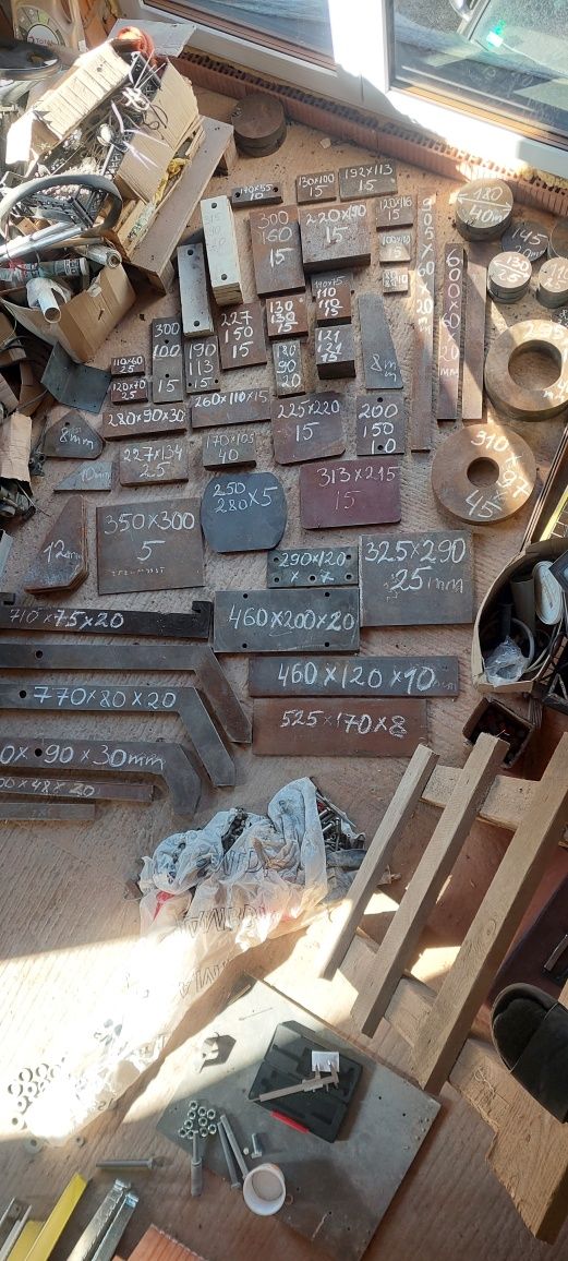 Formatki metalowe kawałki 3mm 5mm 12mm 14mm 26mm 35mm 45mm