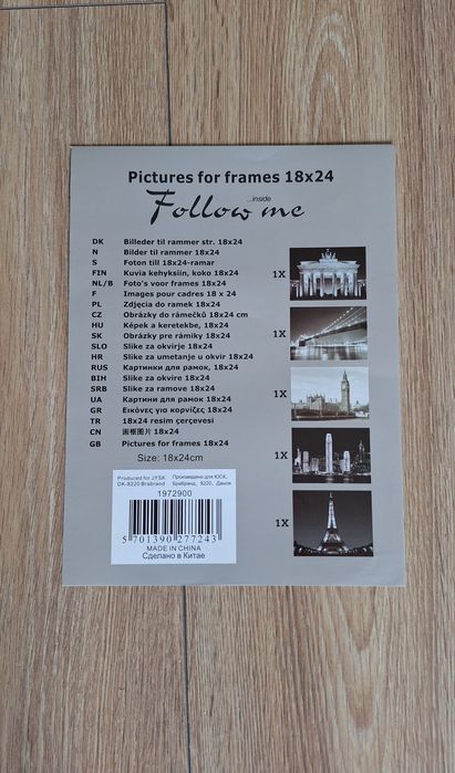 Obrazki zdjęcia do ramki 5 sztuk 18×24