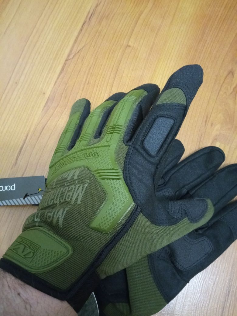 Перчатки Mechanix, рукавиці,повнопалі зелені