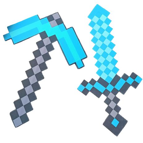 Minecraft NOWE Narzędzia Diamentowy Miecz oraz Kilof zestaw