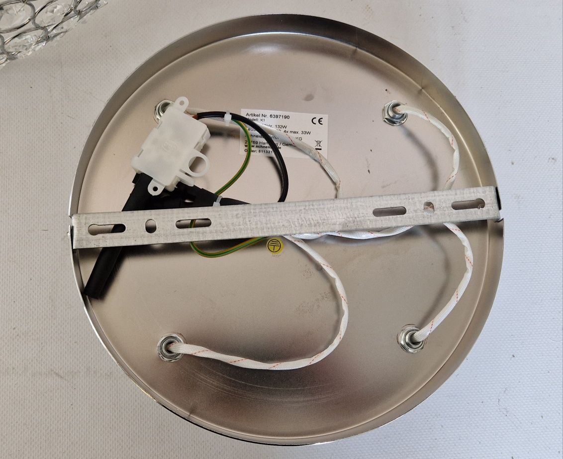 Lampa plafon Schneider kryształki Nowa