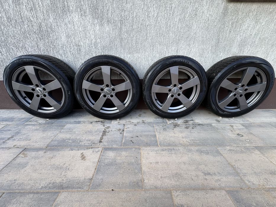 Felgi sportowe 17” Dezent 5x112 + opony zimowe - Audi, VW, Skoda, Seat