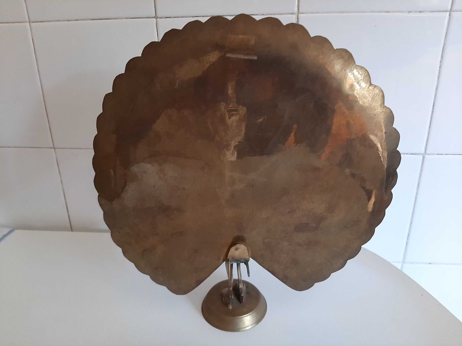 2 Pavões Indianos Decorativos em Latão