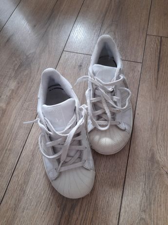 Białe buty adidas superstar r. 31,5 20cm