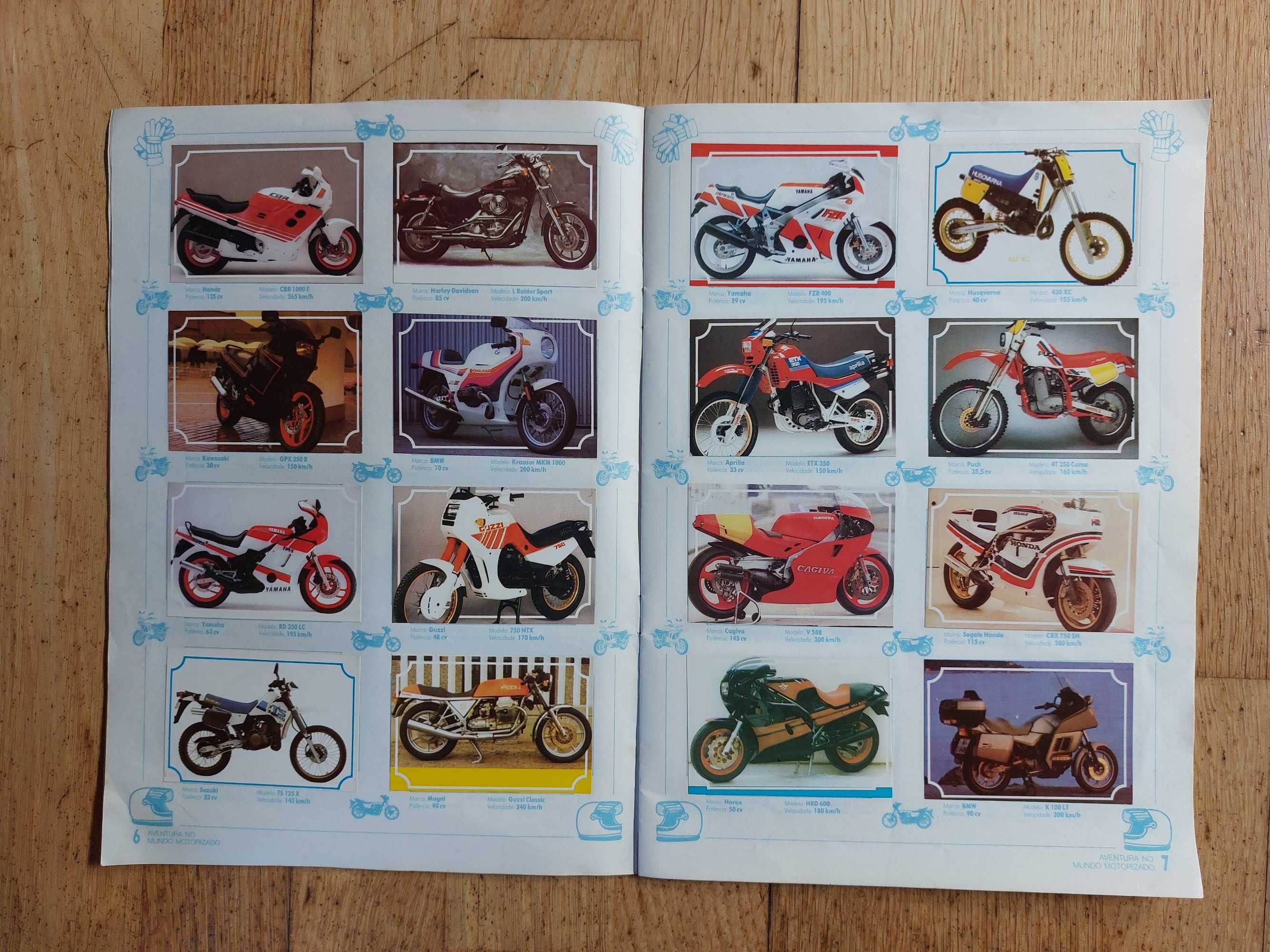 Caderneta de cromos "Aventura do Mundo Motorizado" - Completa