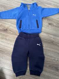 Oryginalny dres niemowlęcy PUMA 62 niebiesko granatowy bluza rozpinana