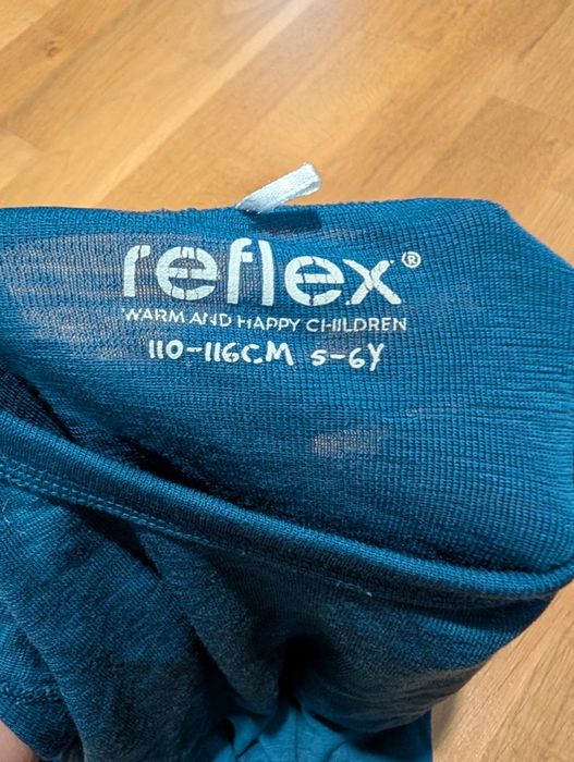 Reflex koszulka wełniana wełna merino 110 116 niebieska termiczna