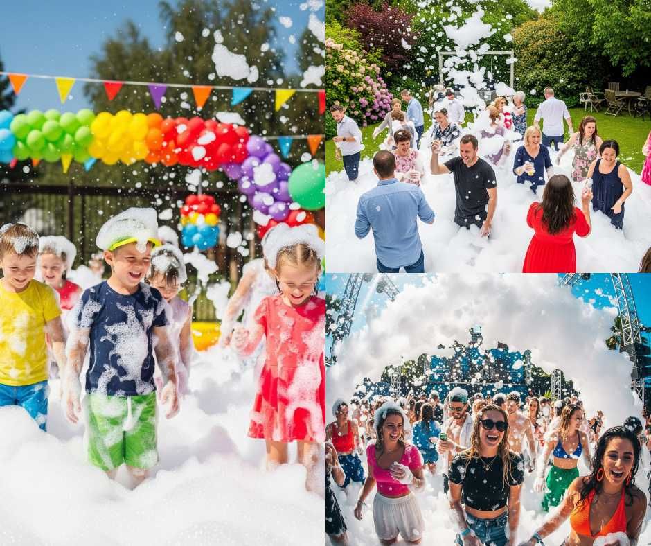 Wynajem DMUCHAŃCÓW Animacje wata cukrowa, PIANA PARTY balony