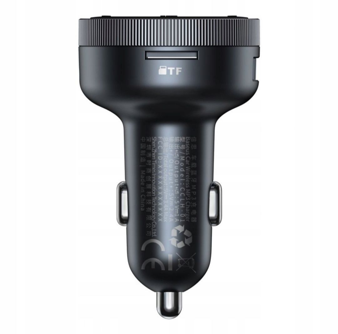BASEUS Ładowarka Transmiter FM Bluetooth 5.0 QC3