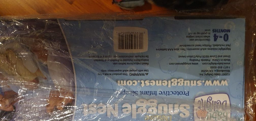Snuggle nest zabezpieczające łóżeczko dla noworodka do łóżka rodziców