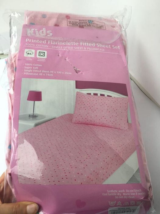 Роскошное тёплое постельное белье для девочки, фланель коттон, розовое