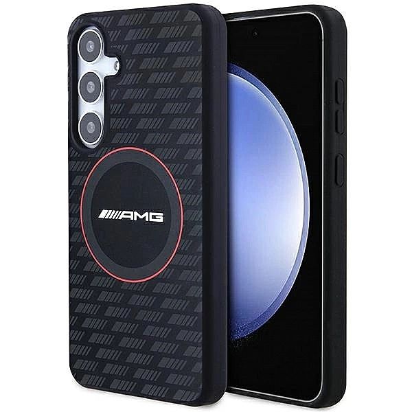 Etui AMG Silicone Carbon Pattern MagSafe na Samsung Galaxy S24+ - czar