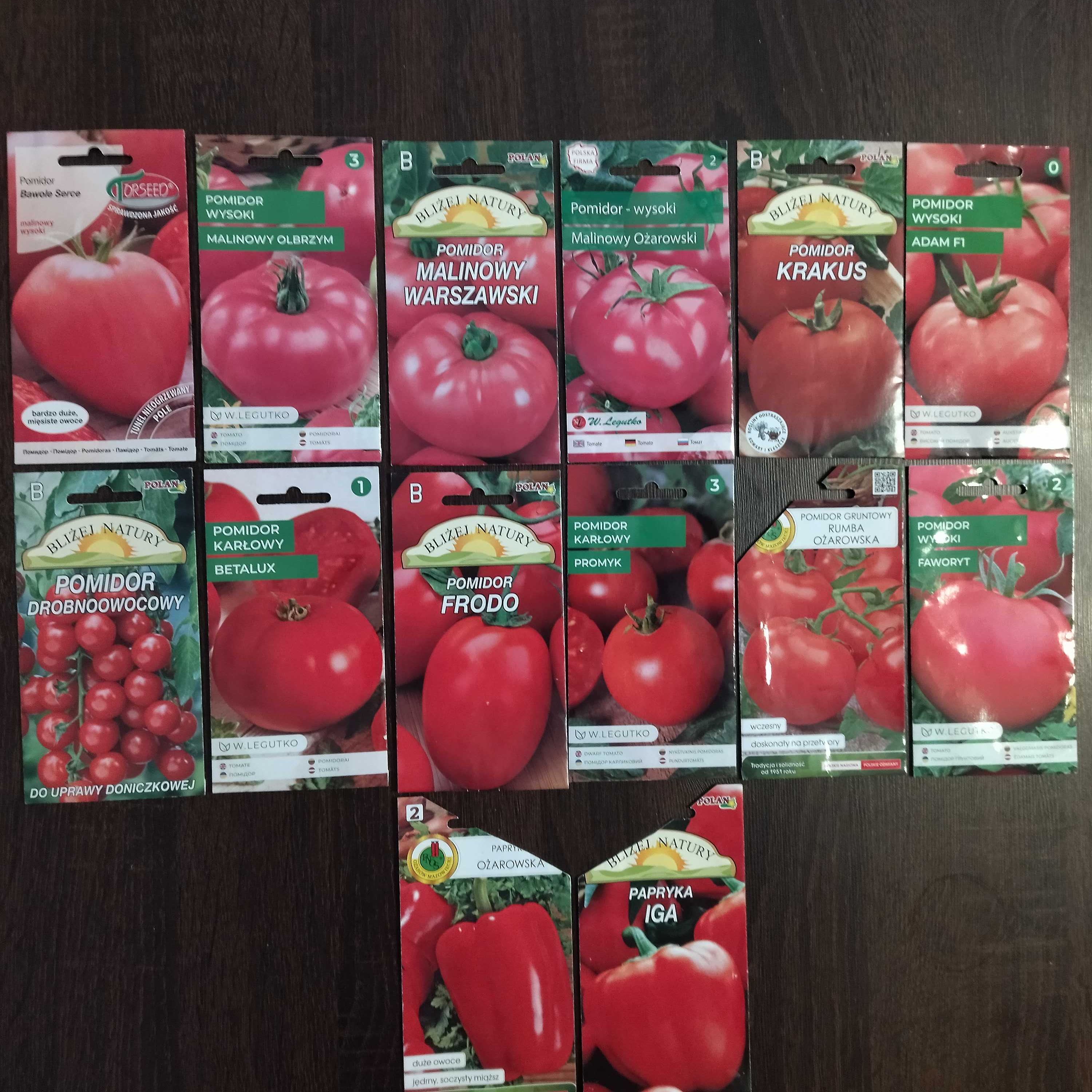 Flance sadzonki pomidora pomidorów malinowe niskopienne i inne