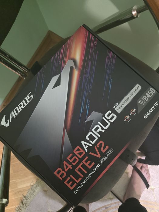 b450 aorus elite v2 материнська плата