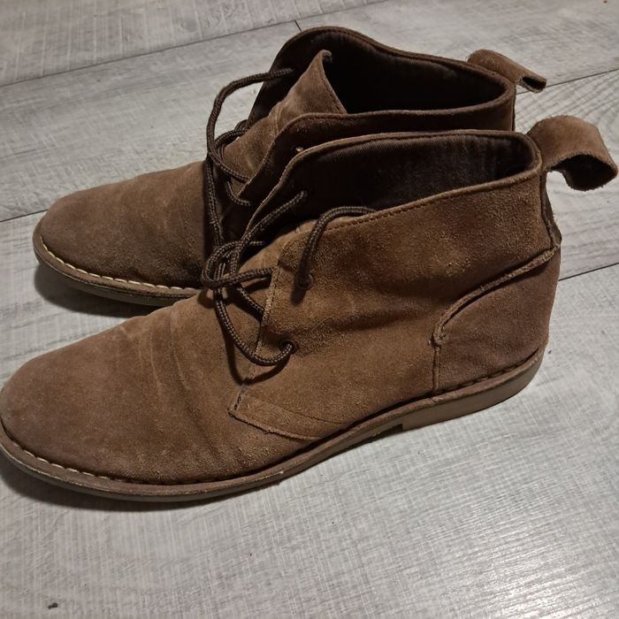 Zamszowe buty męskie- duży rozmiar