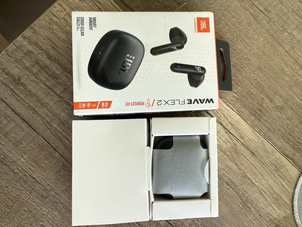 Nowe słuchawki JBL Wave Flex 2 czarne